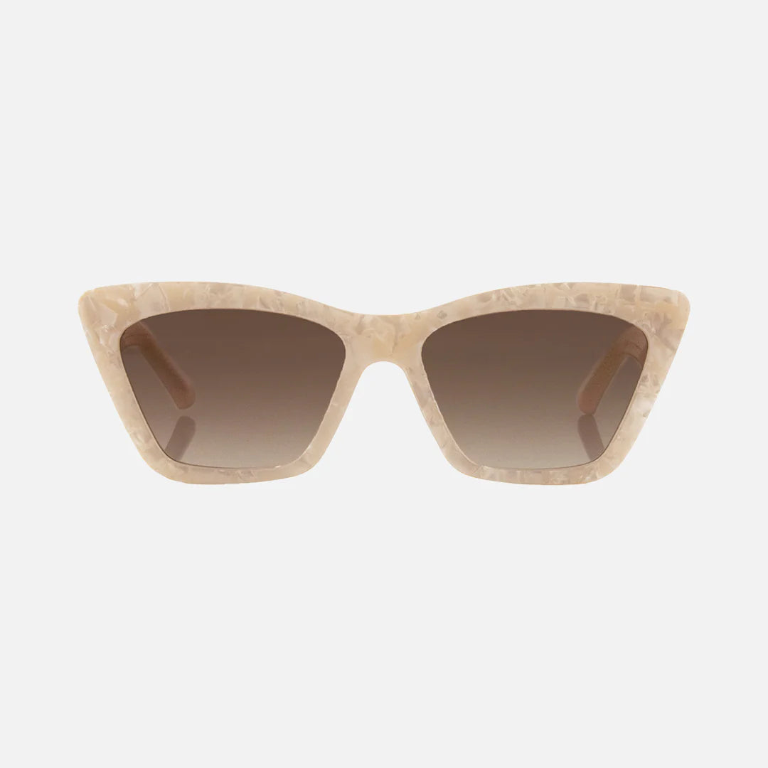 Tahoe - Creamy Quartz Frame with Brown Gradient Lens