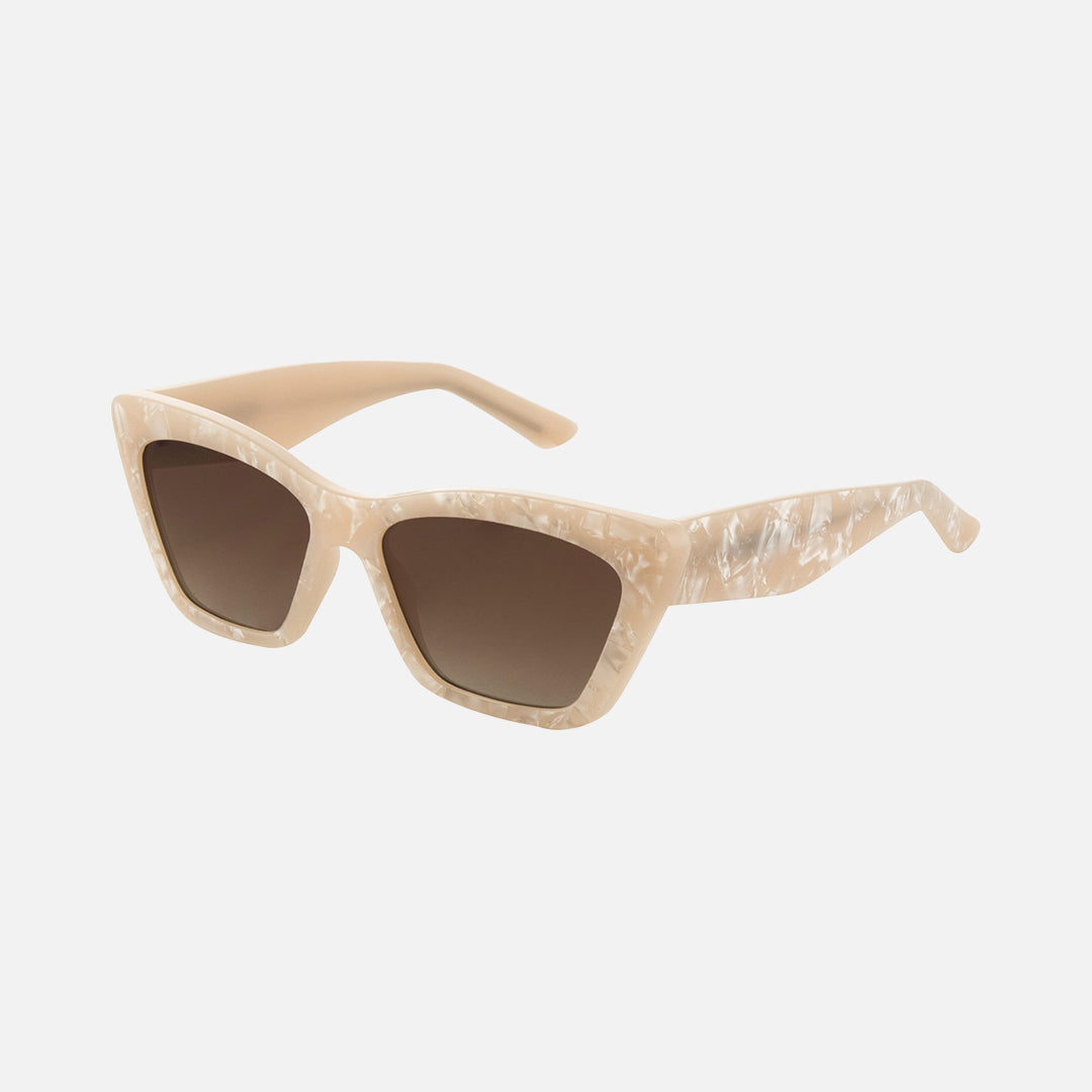 Tahoe - Creamy Quartz Frame with Brown Gradient Lens