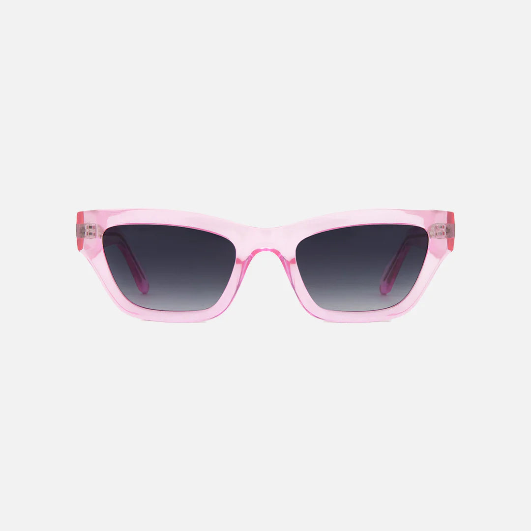 Valencia - Gloss Translucent Pink Gradient Grey Lens