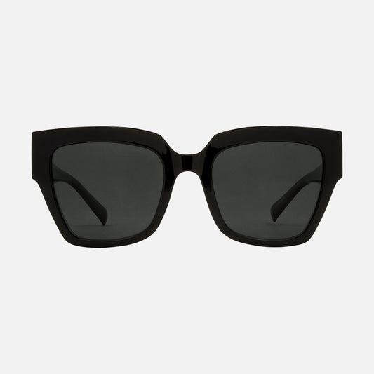 Valerie - Gloss Black Dk Grey Polarized Lens