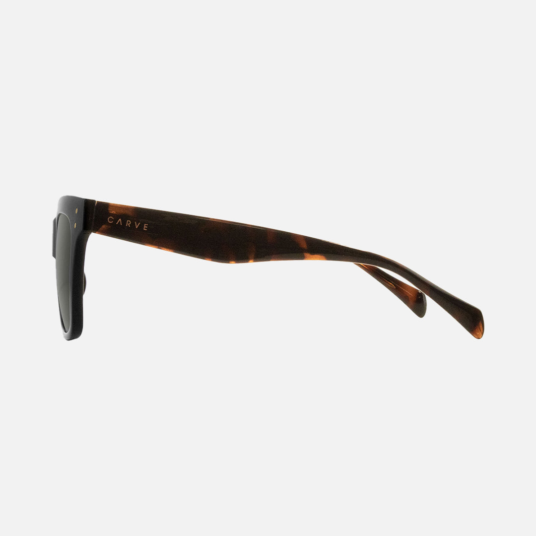 Leopold - Gloss black Muted Tort Temples Grey Lens