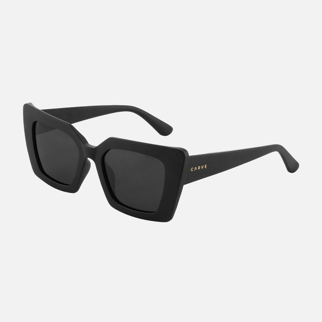 Finley - Matt Black Dark Grey Polarized Lens