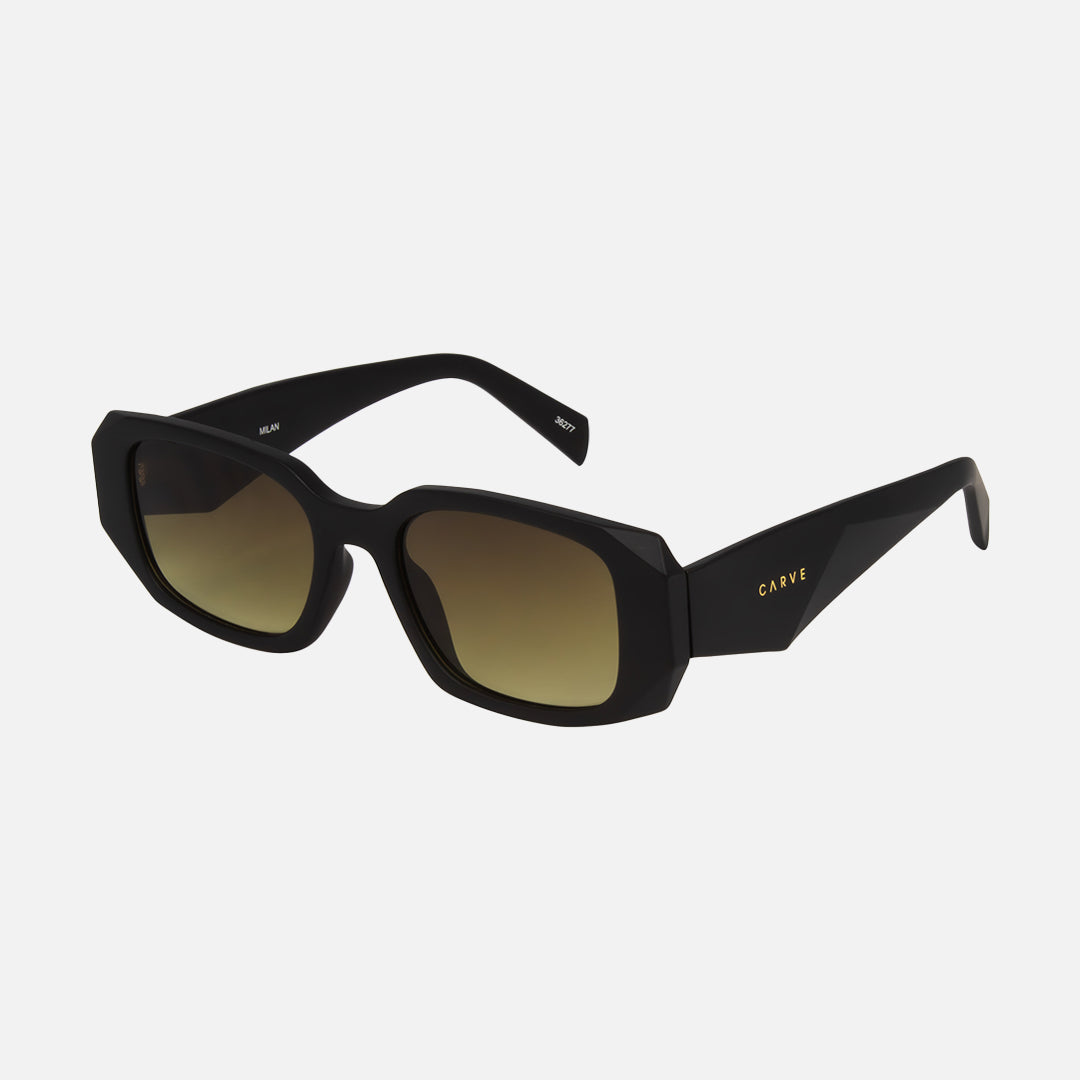 Milan - Matt Black Frame with Brown Gradient Lens