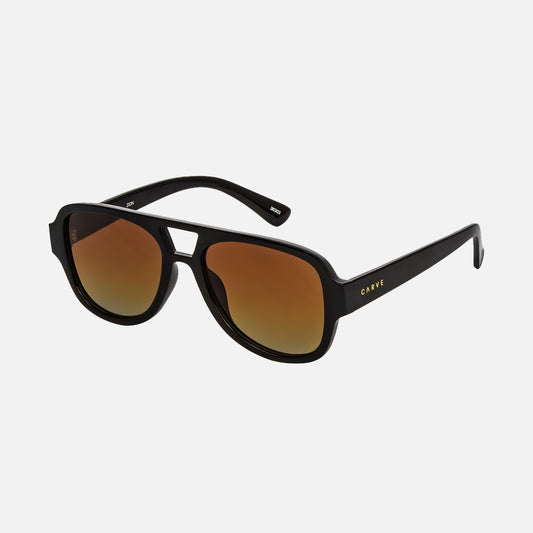 Zion - Gloss Black Frame with Orange Gradient Lens