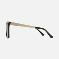 Yoshi - Gloss Black Front with Gold Temple & Grey Polarized Lens