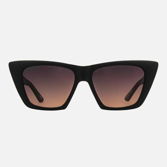 York - Matt Black Frame with Grey Pink Gradient Lens