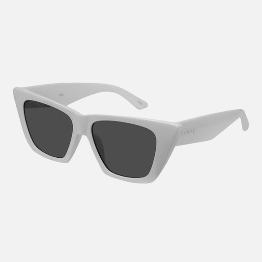 York - Gloss White Frame with Grey Lens