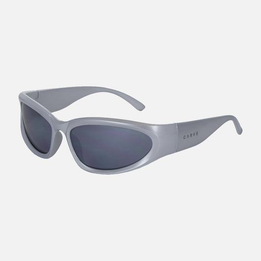 Kubix - Gloss Silver Frame with Grey Mirrored Lens