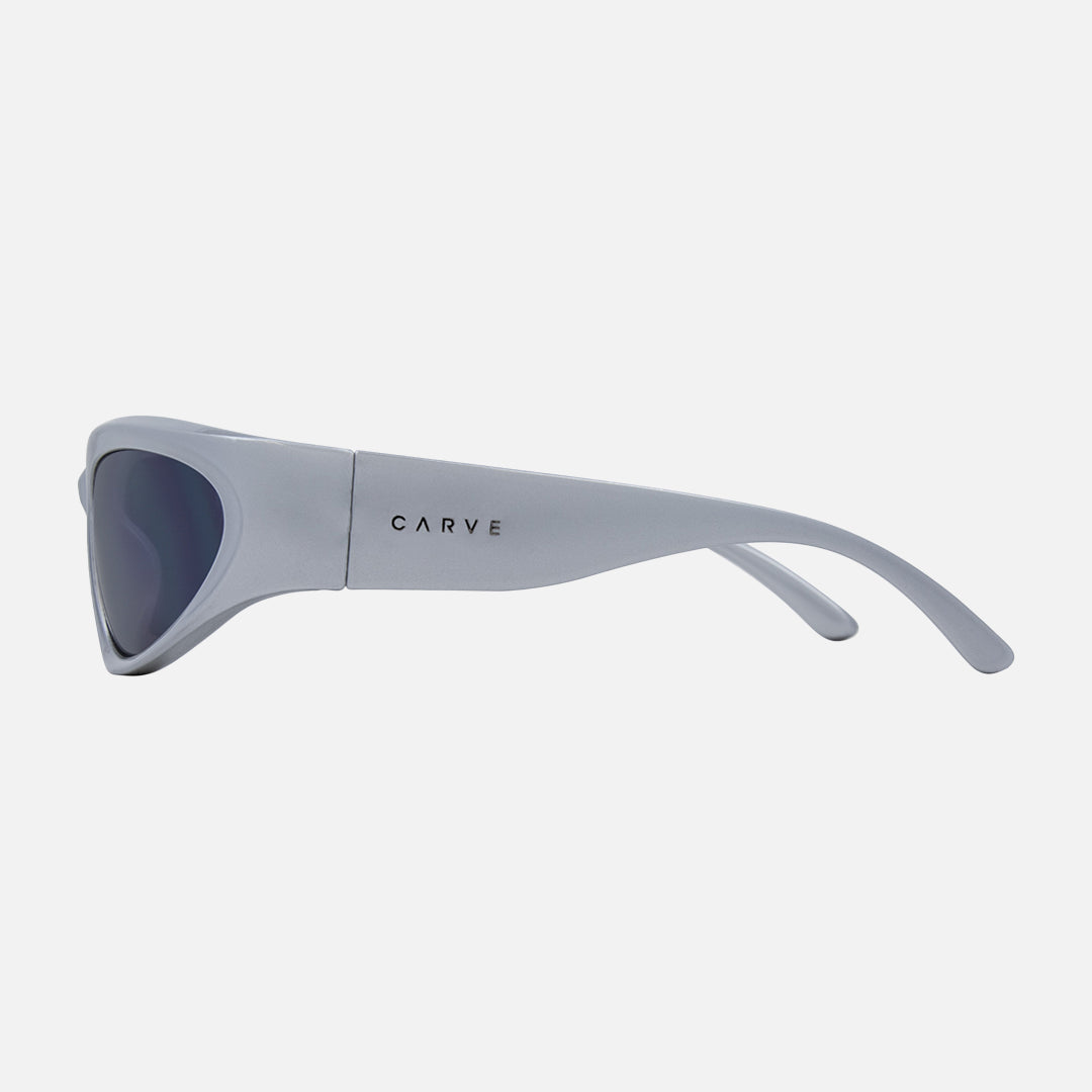 Kubix - Gloss Silver Frame with Grey Mirrored Lens