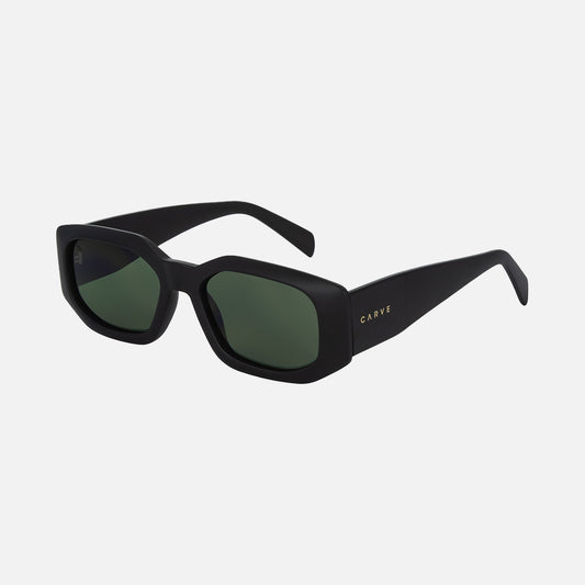 Mayhem - Matt Black Frame with Green Lens