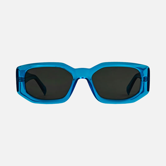 Mayhem - Gloss Crystal Cyan Frame with Grey Lens