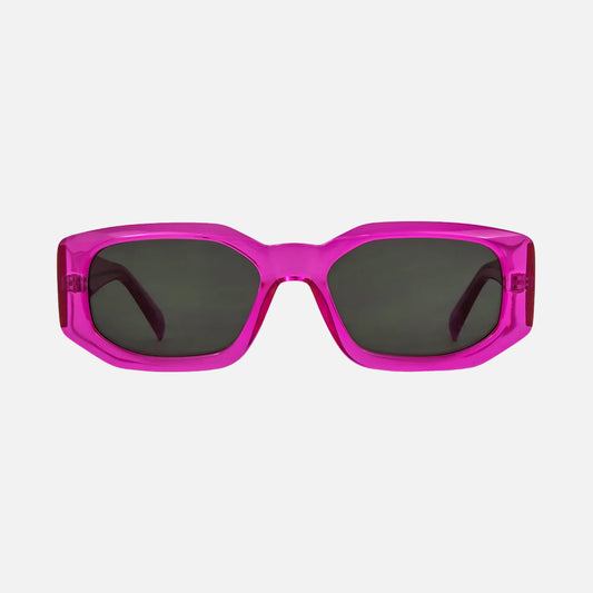 Mayhem - Gloss Crystal Hot Pink Frame with Grey Lens