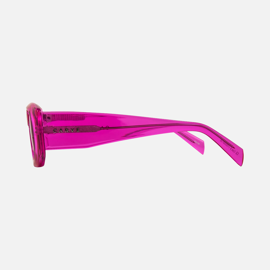 Mayhem - Gloss Crystal Hot Pink Frame with Grey Lens