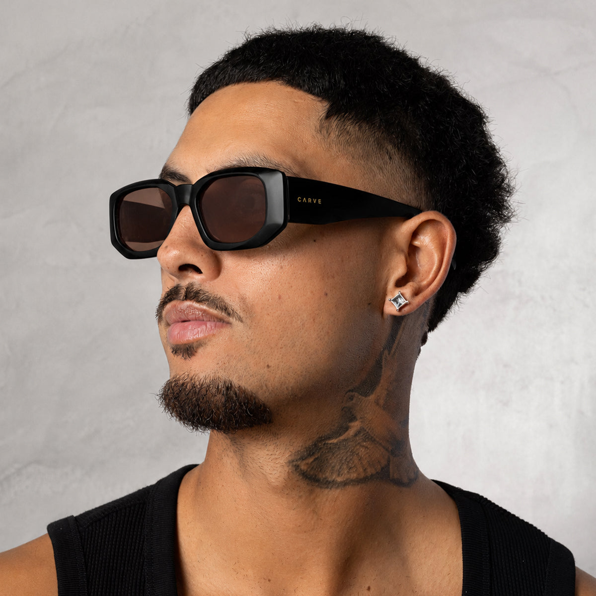Mayhem - Gloss Black Frame with Grey Pink Gradient Lens