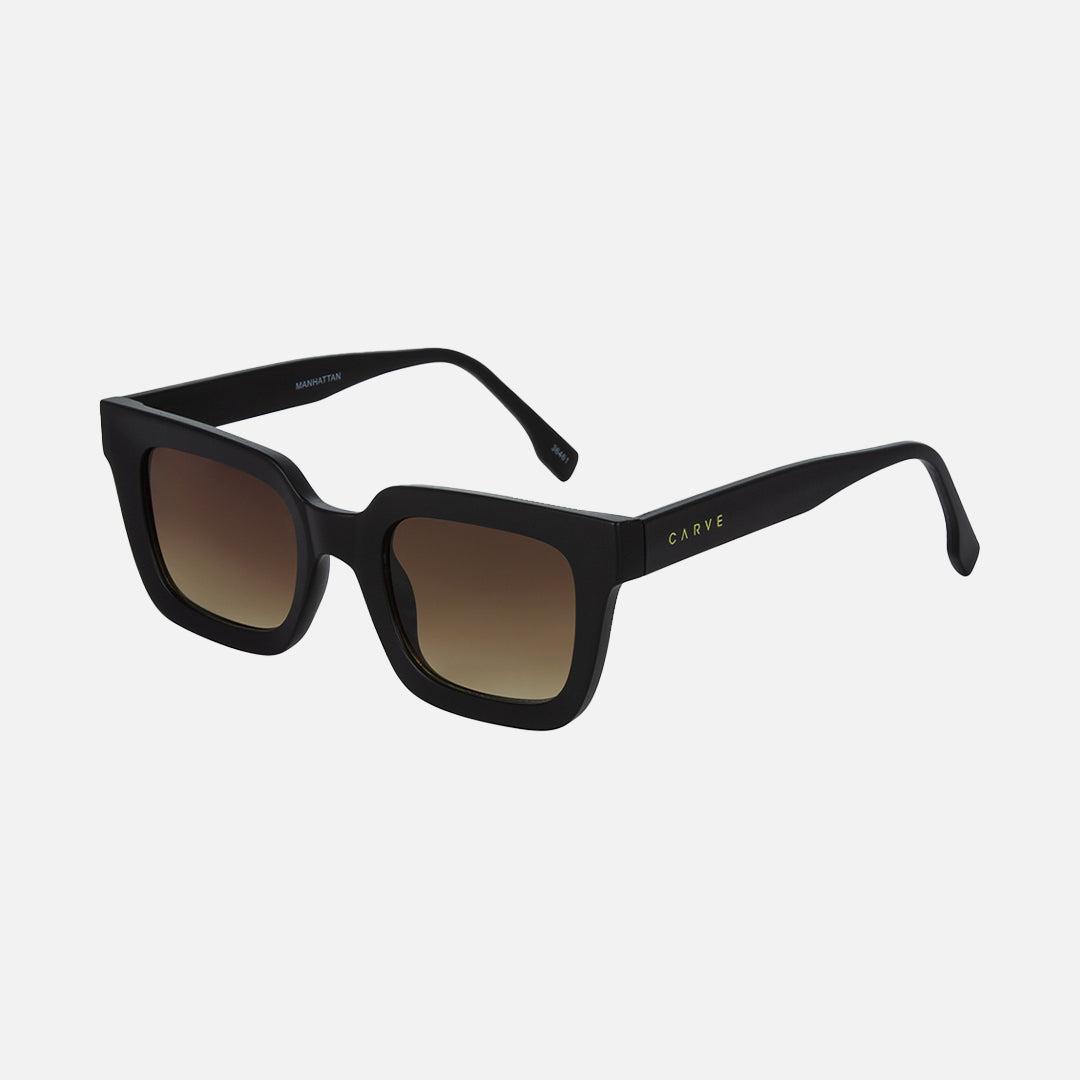 Manhattan - Matt Black Frame with Brown Gradient Lens