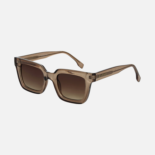 Manhattan - Gloss Crystal Caramel Frame with Brown Gradient Lens