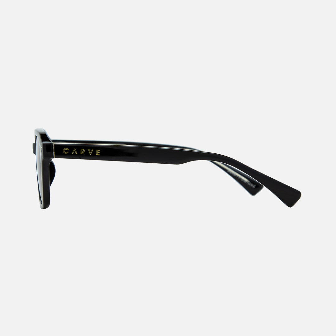 Del Ray - Gloss Black Frame Brown Gradient Polarized Lens