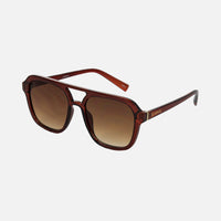 Londyn - Crystal Pecan Frame Brown Gradient Lens