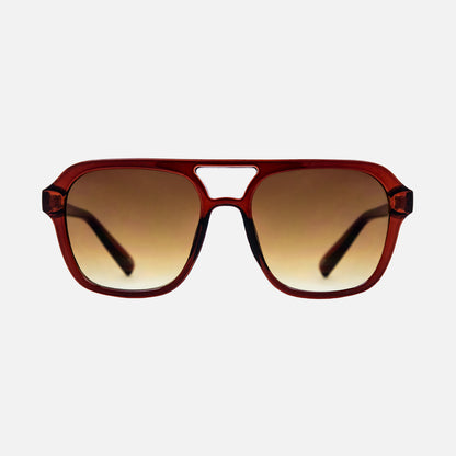 Londyn - Crystal Pecan Frame Brown Gradient Lens