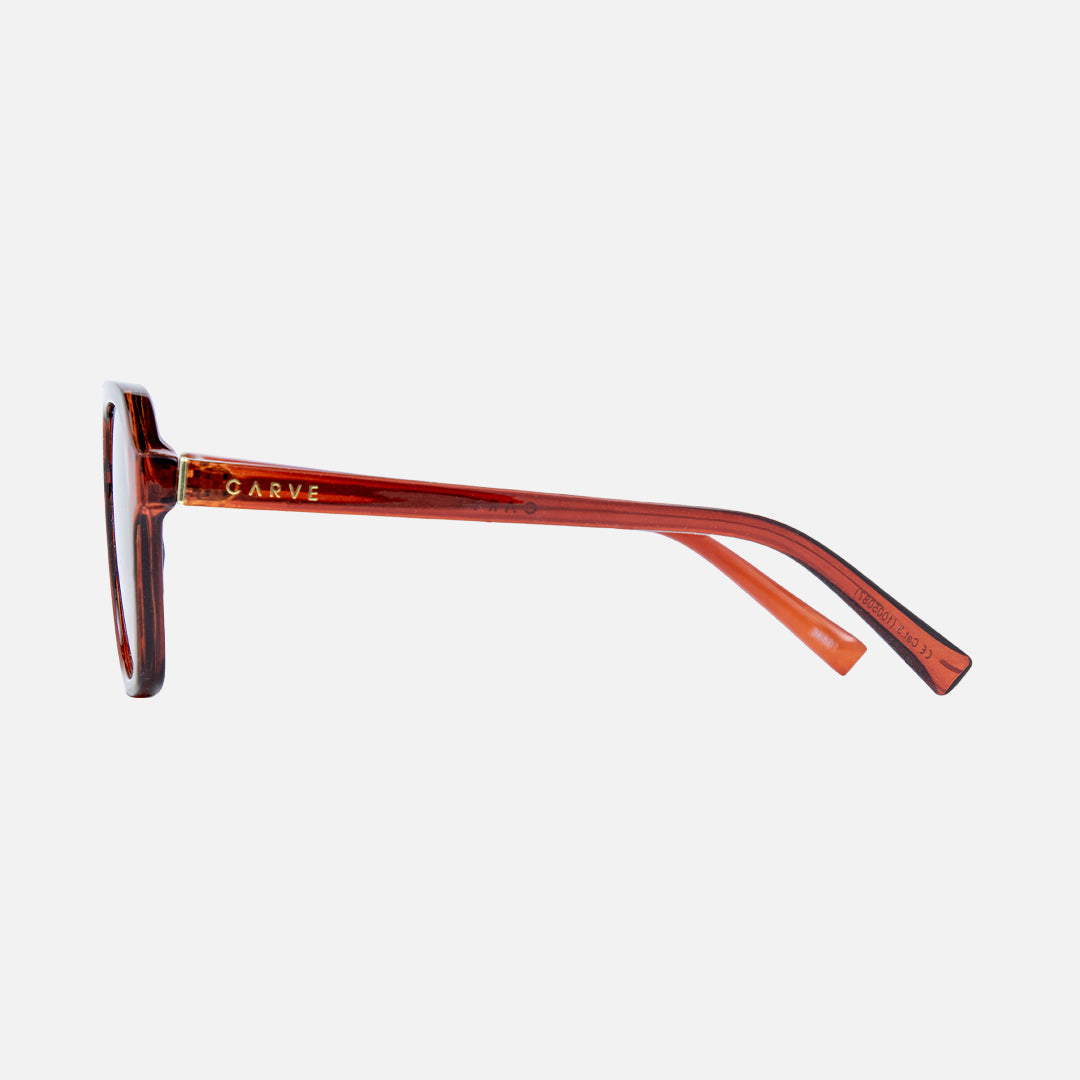 Londyn - Crystal Pecan Frame Brown Gradient Lens