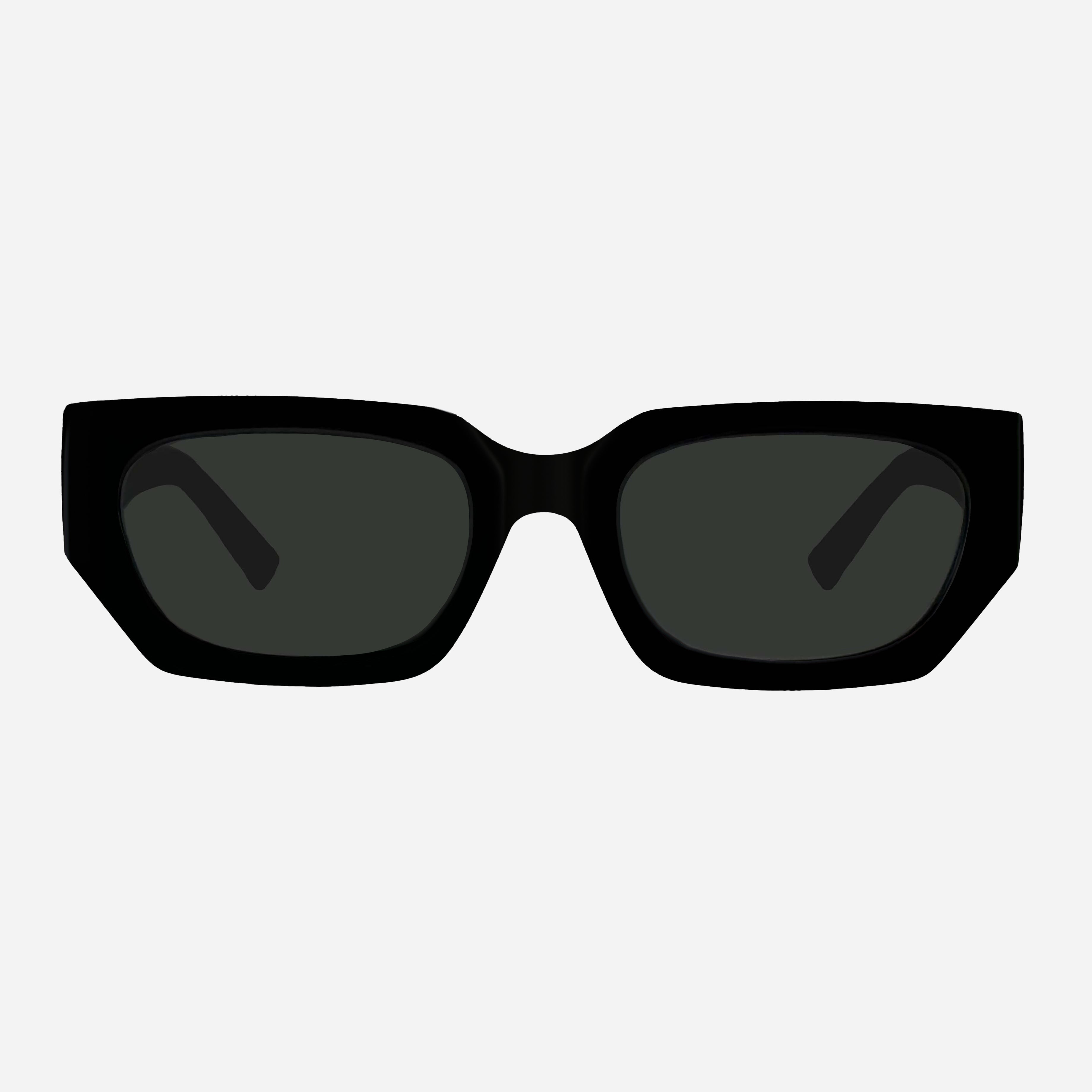 Vinca - Matte Black Grey lens