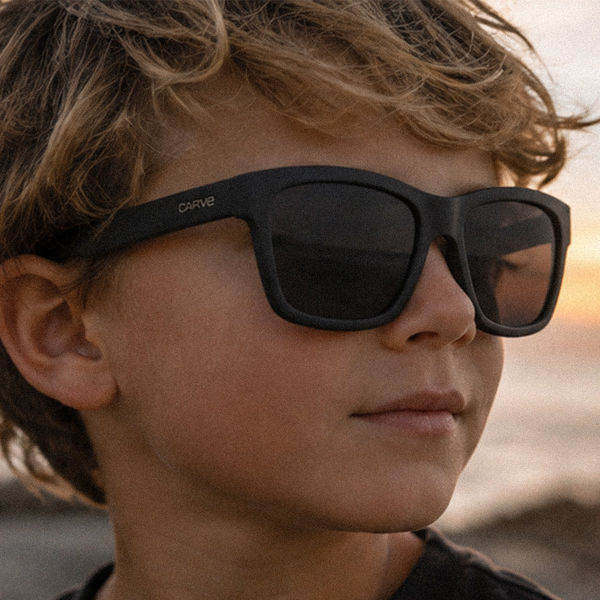 Gomez Junior - Matt Black Frame Sunglasses