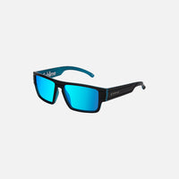 Sublime Jr - Iridium Matt Black / Crystal Blue Frame Sunglasses