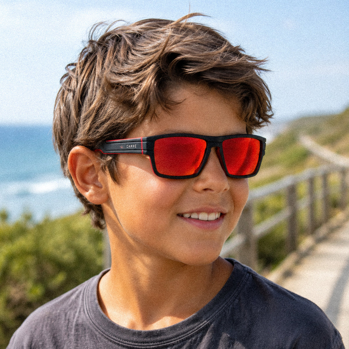 Sublime Junior - Matt Black Frame Red Iridium Lens