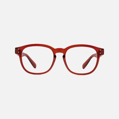 Havana Jr - Blue Light Gloss Crystal Red Frame Glasses