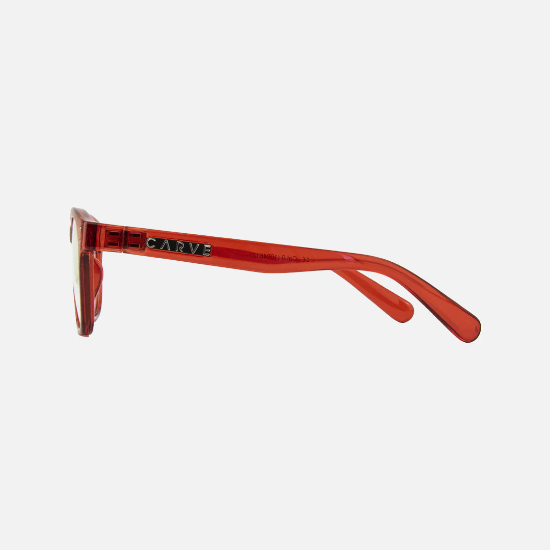 Havana Jr - Blue Light Gloss Crystal Red Frame Glasses