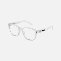 Havana Jr - Blue Light Matt Translucent Clear Frame Glasses