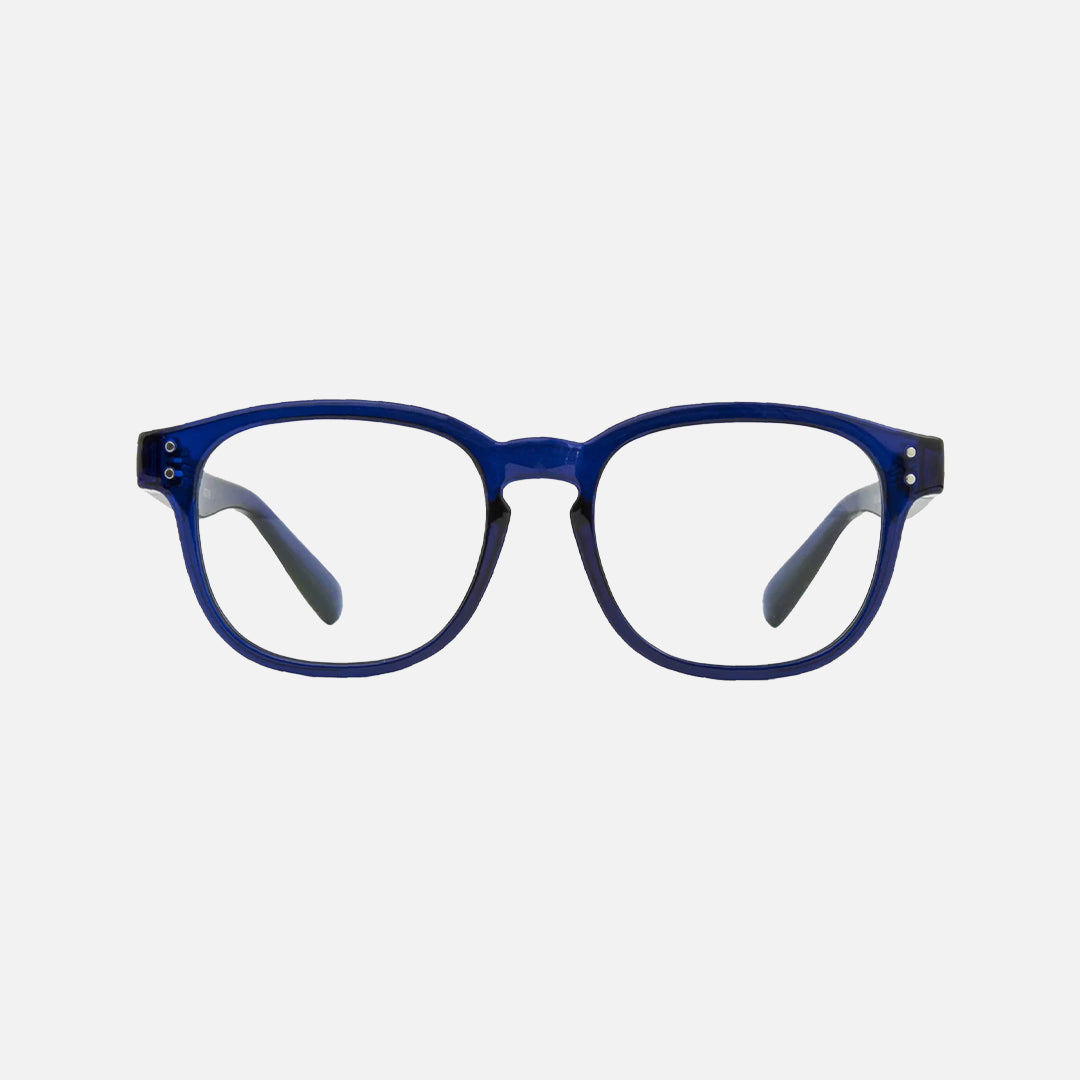 Havana Jr - Blue Light Matt Translucent Navy Frame Glasses