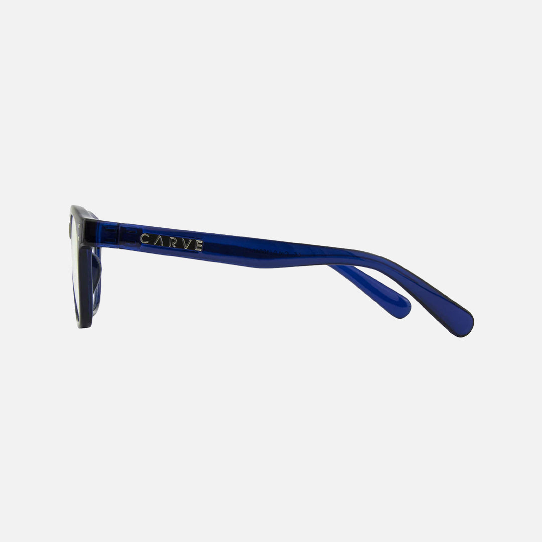 Havana Jr - Blue Light Matt Translucent Navy Frame Glasses