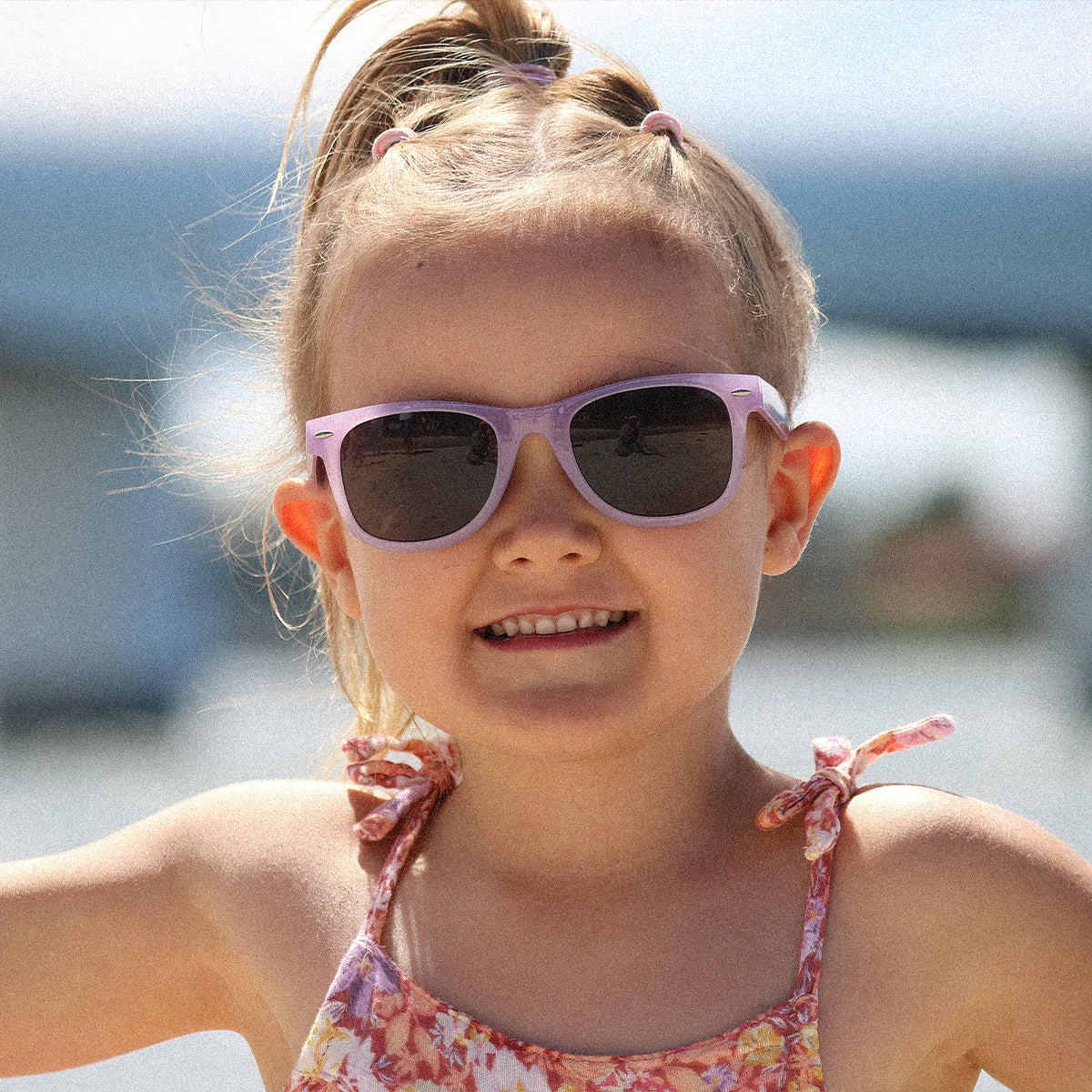 Cali Junior - Kids Gloss Petal Pink Frame with Grey Lens
