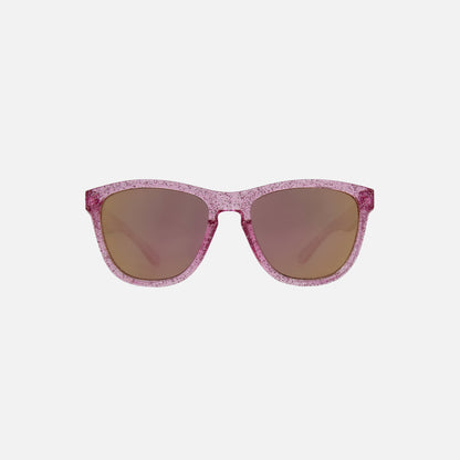 Cali - Crystal Pink Glitter Frame with Grey with Pink Iridium Lens