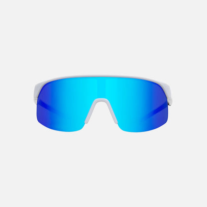 Velocity Jr - Gloss White Frame Grey Blue Iridium Lens