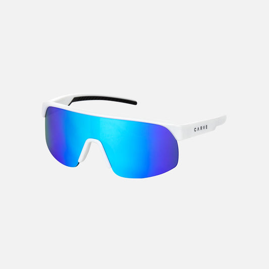 Velocity Jr - Gloss White Frame Grey Blue Iridium Lens