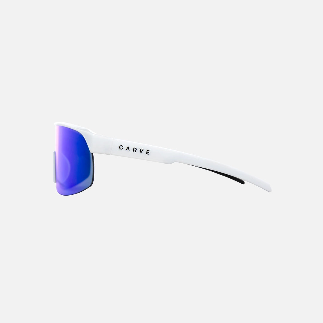 Velocity Jr - Gloss White Frame Grey Blue Iridium Lens