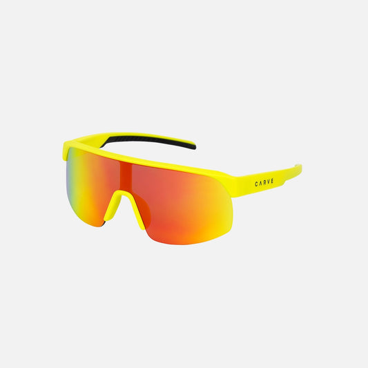 Velocity Jr - Matt Yellow Frame Grey Red Iridium Lens