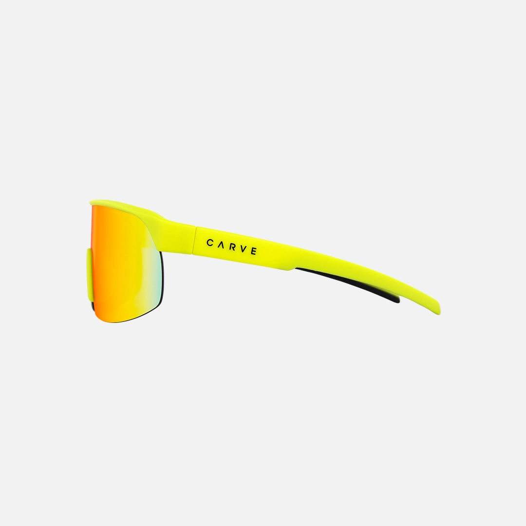 Velocity Jr - Matt Yellow Frame Grey Red Iridium Lens