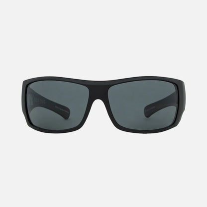 Wolfpak - Floating Matt Black Frame with Grey Injected Polarized Hydrophobic Lens