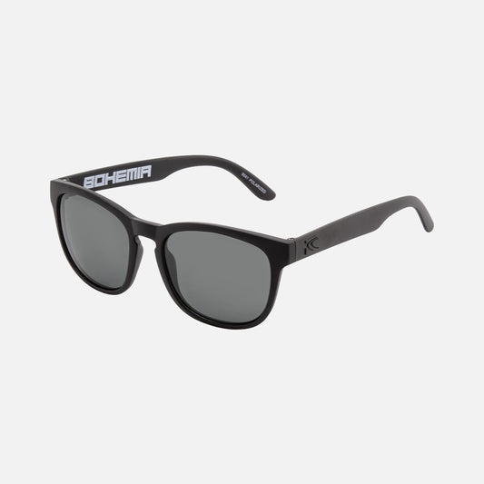 Bohemia - Floating Matt Black Frame with Grey Injected Polarized Hydrophobic Lens