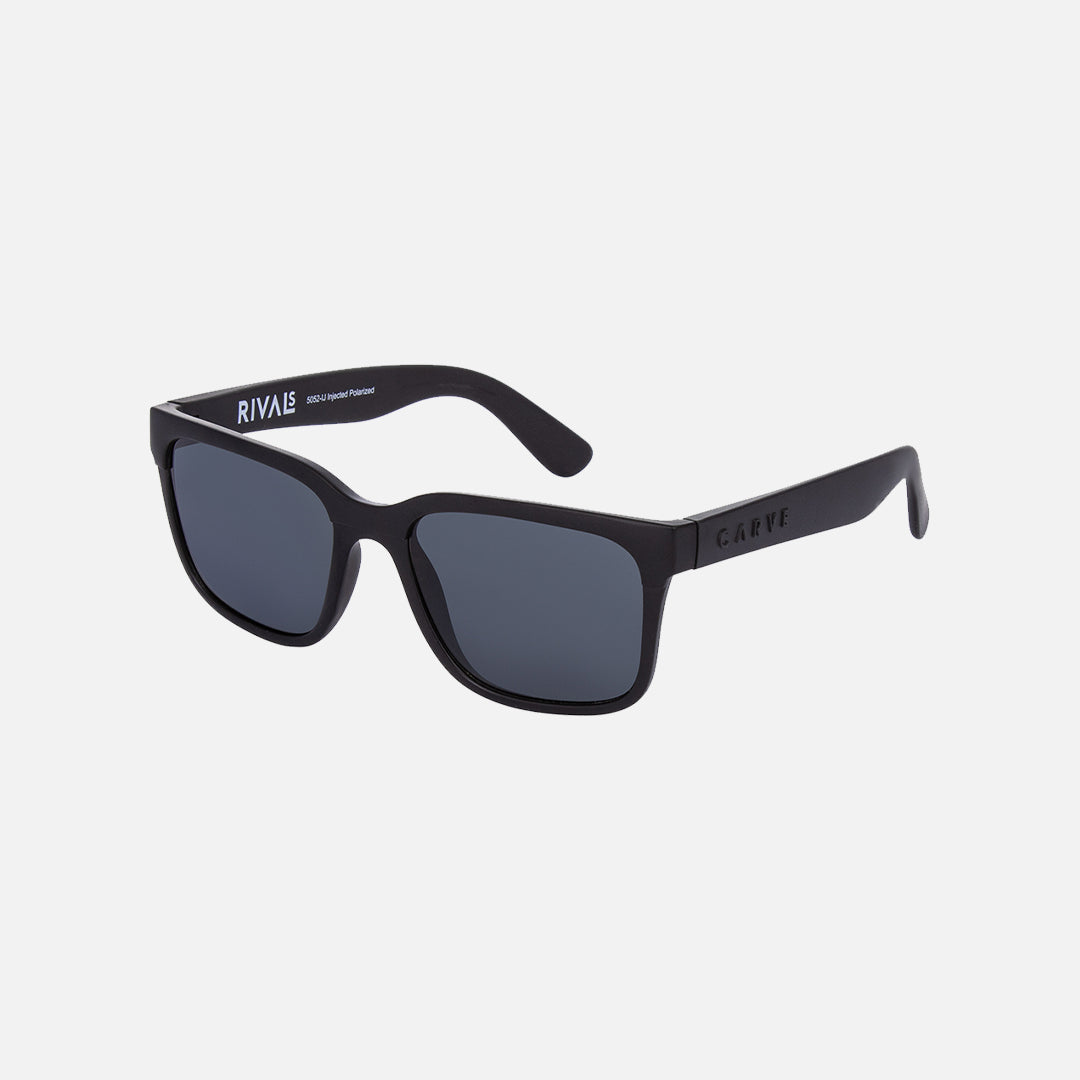 Rivals - Floating Matt Black Frame with Grey Injected Polarized Hydrophobic Lens