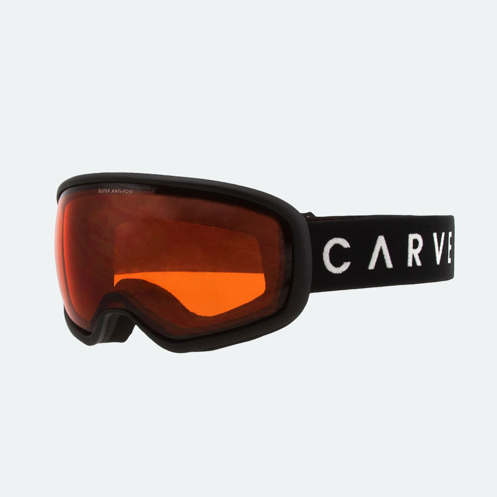 First Tracks- Matt Black Frame w/Orange Lens