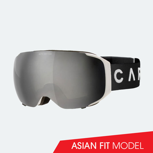 The Boss - Asian Fit Matt White Frame, Grey Lens with Silver Iridium & Yellow Lens with Clear Flash Coating