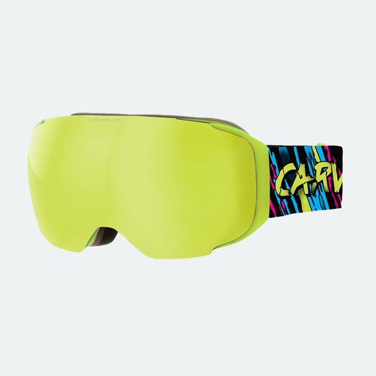 The Boss - Matt Fluro Yellow Frame, Grey with Yellow Lens & Clear Flash Coating