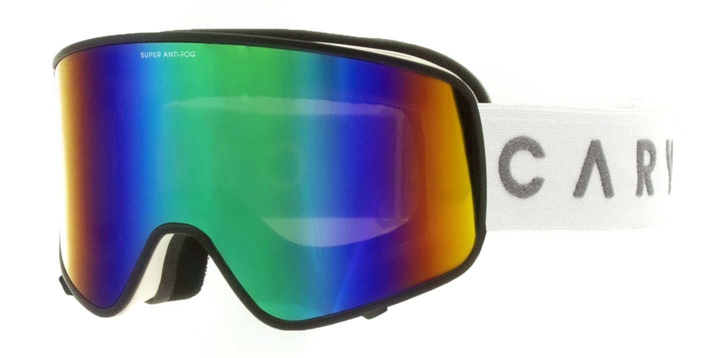 Summit - Matt White Frame, Grey Lens with Green Iridium & Yellow Lens with Clear Flash Coating