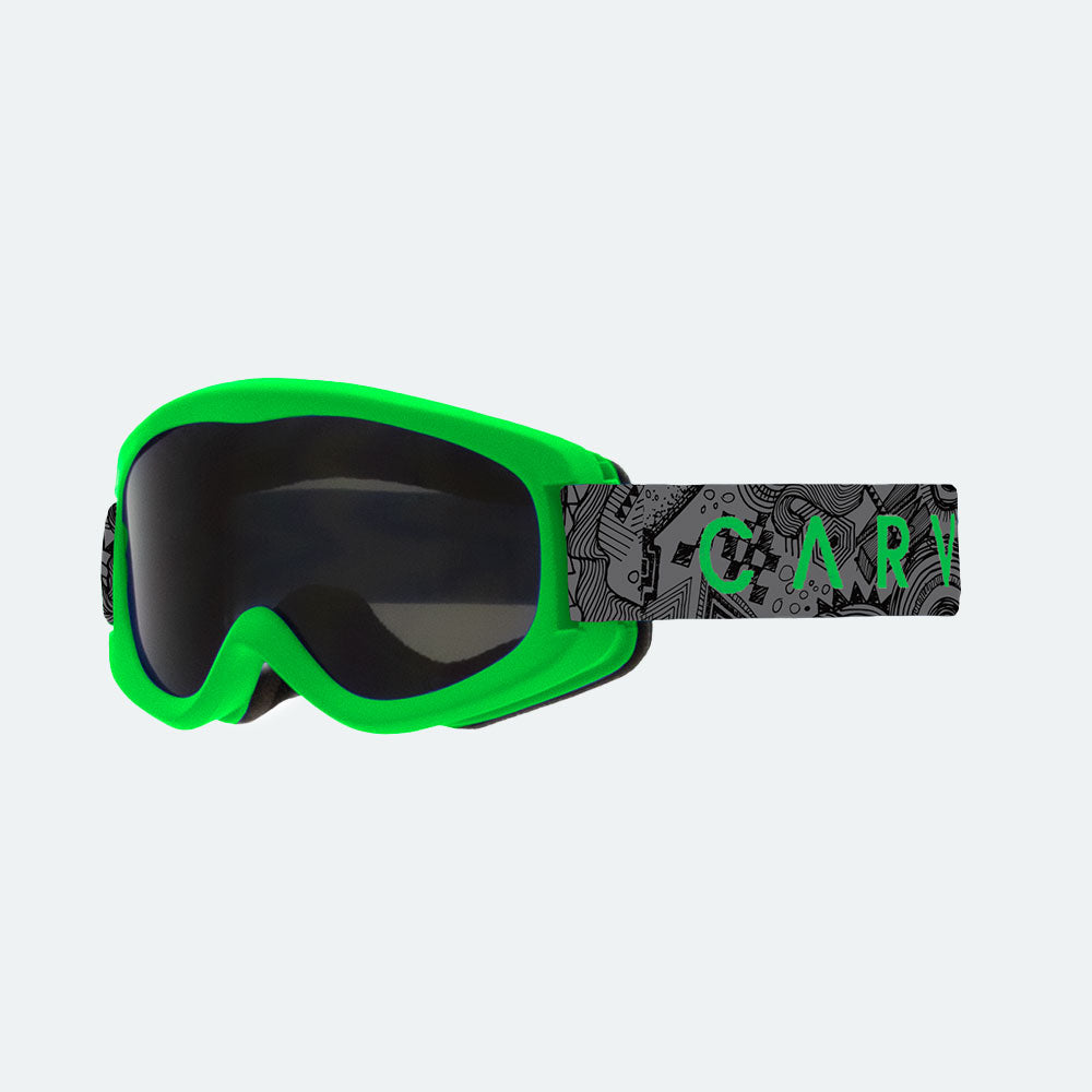Magic Carpet - Matt Green Frame, Grey Lens & Printed Strap