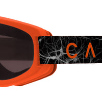 Magic Carpet - Matt Orange Frame, Grey Lens & Printed Strap