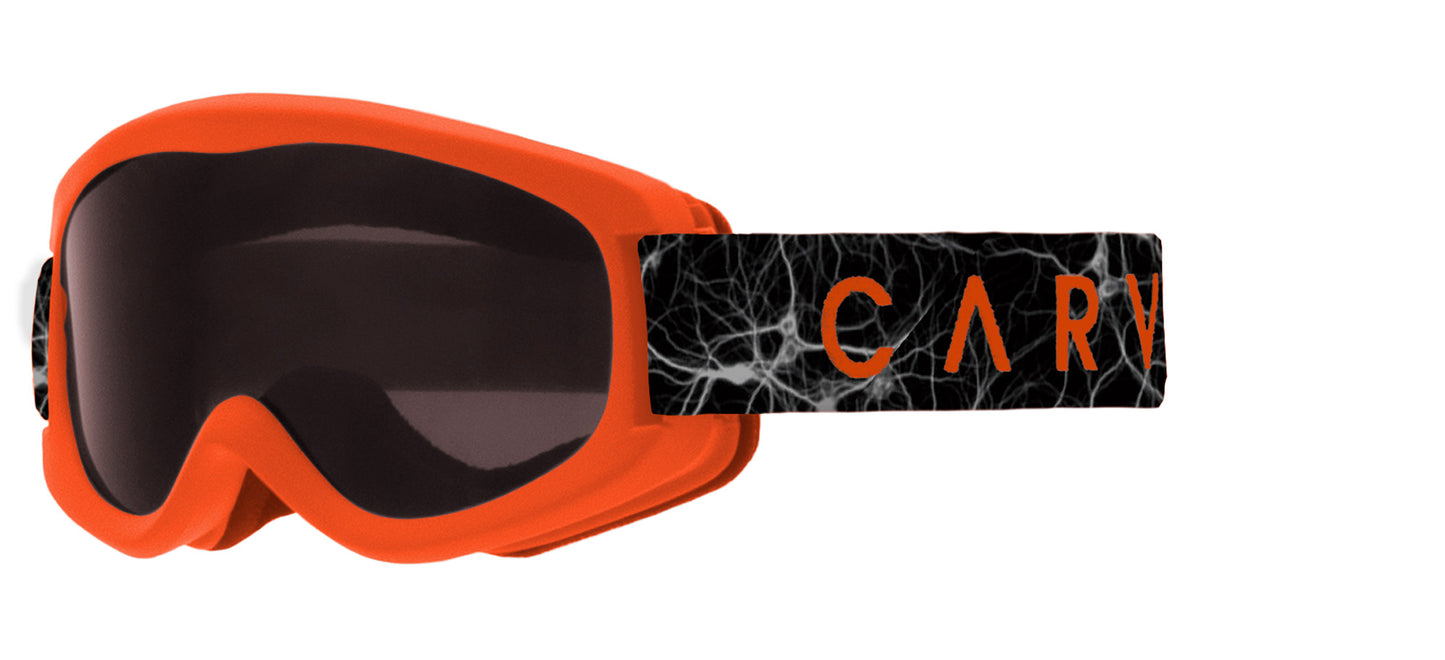 Magic Carpet - Matt Orange Frame, Grey Lens & Printed Strap